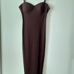 Chocolate Brown Bodycon Dress